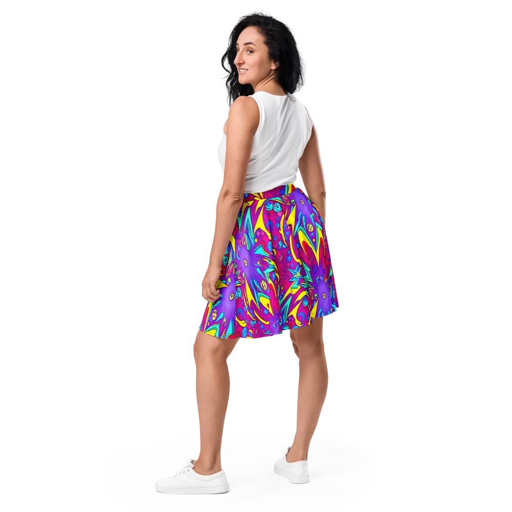 Nebula Radiance on Skater Skirt — Back