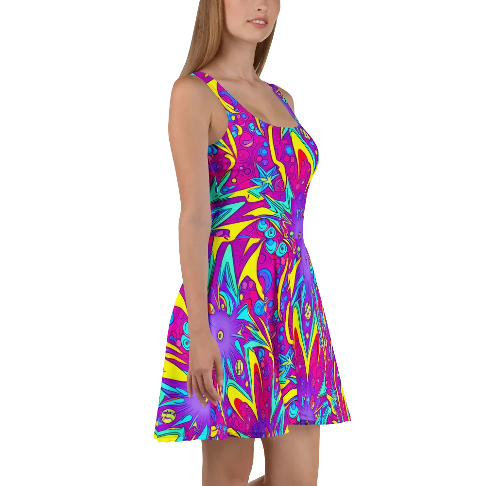 Nebula Radiance on Skater Dress — Right