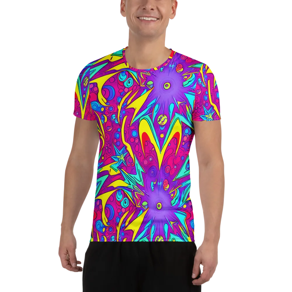 Nebula Radiance on Men's Athletic T-Shirt — Front