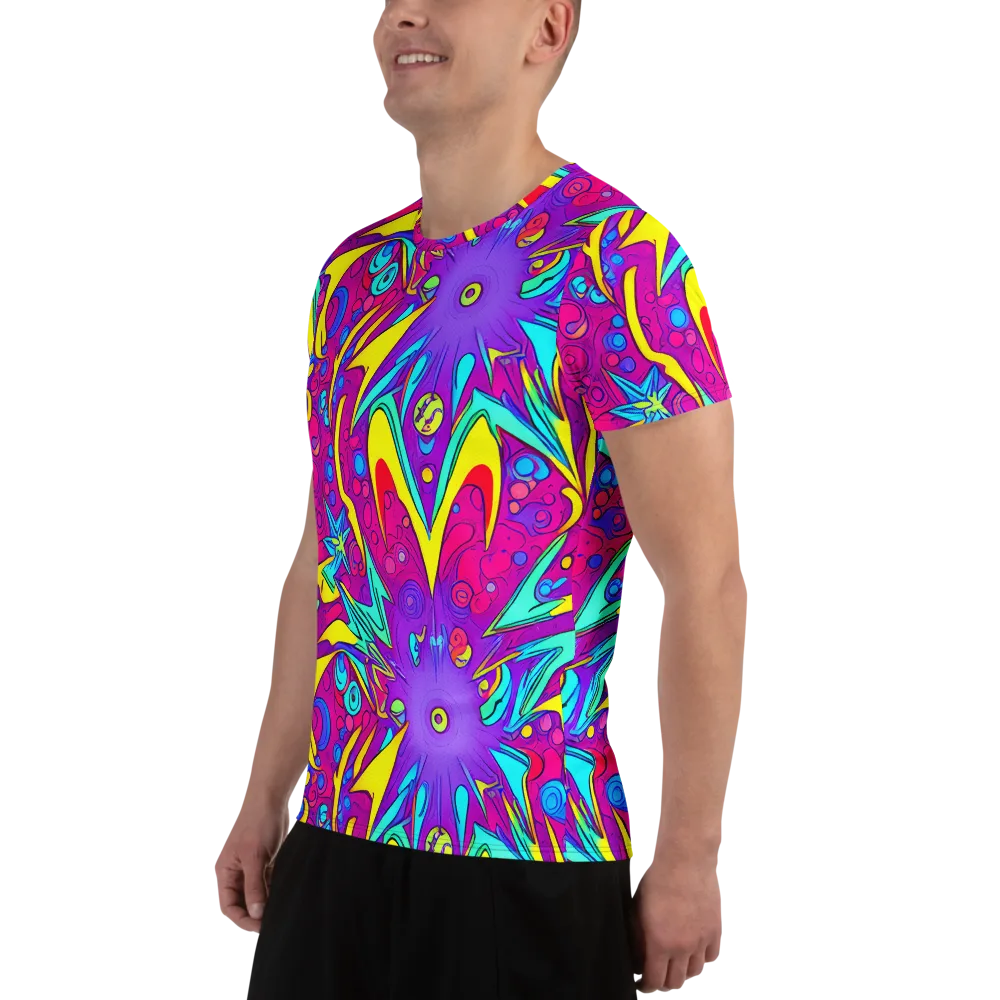 Nebula Radiance on Men's Athletic T-Shirt — Left
