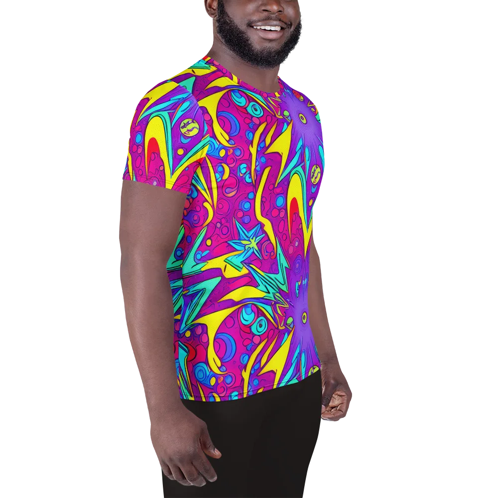 Nebula Radiance on Men's Athletic T-Shirt — Right