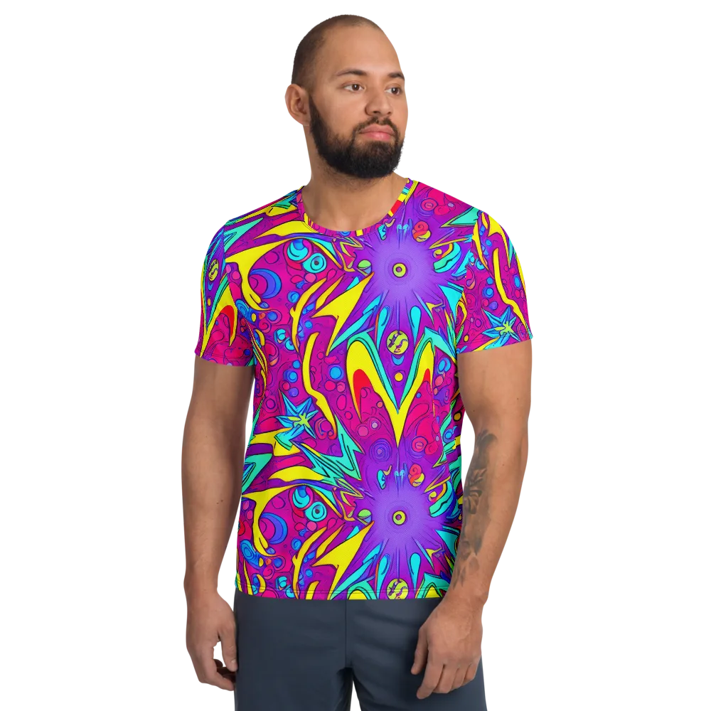 Nebula Radiance on Men's Athletic T-Shirt — Front