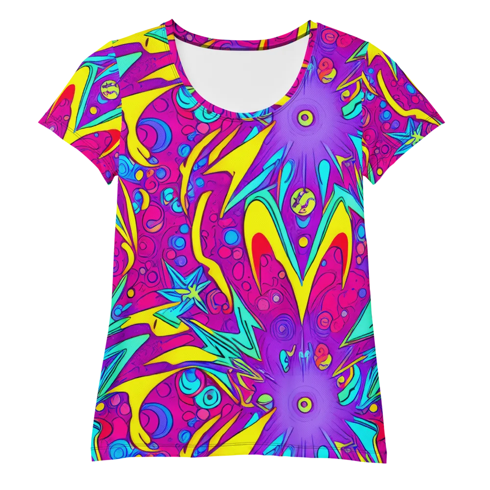 Nebula Radiance on Women's Athletic T-Shirt — Front