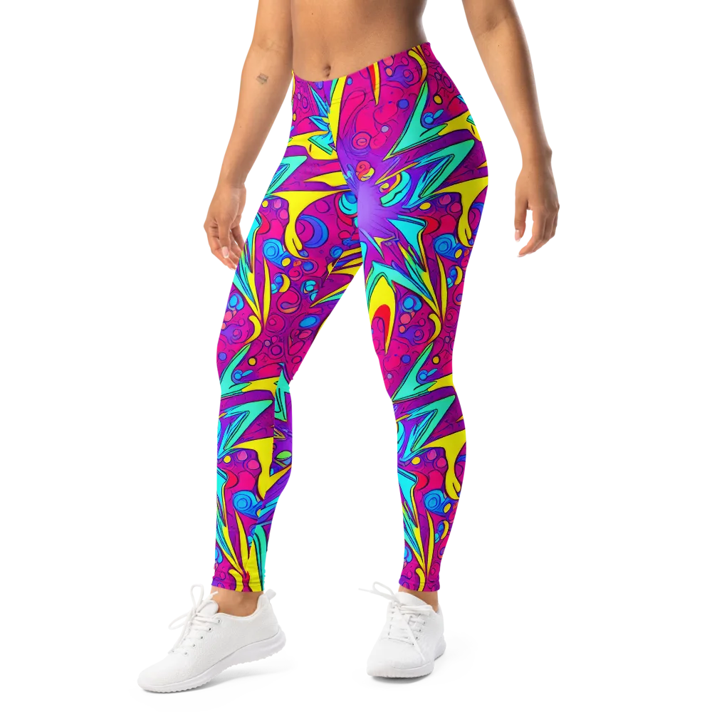 Nebula Radiance on Leggings — Left Front