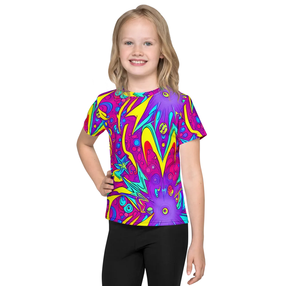 Nebula Radiance on Kids Crew Neck T-Shirt — Front