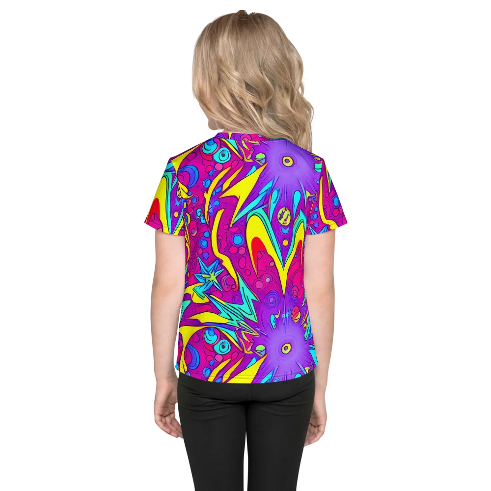 Nebula Radiance on Kids Crew Neck T-Shirt — Back