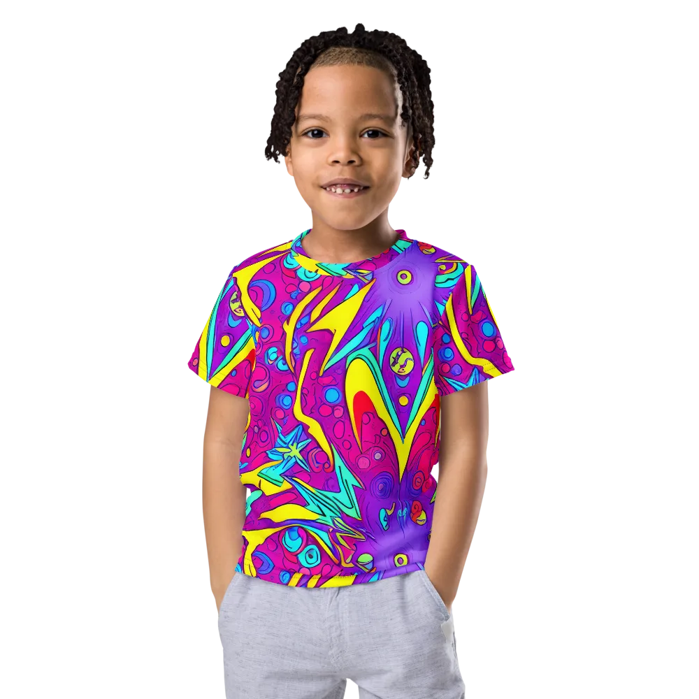 Nebula Radiance on Kids Crew Neck T-Shirt — Front