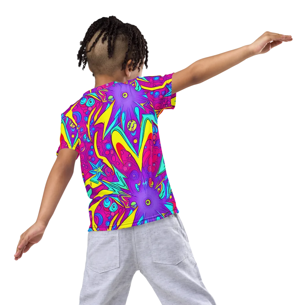 Nebula Radiance on Kids Crew Neck T-Shirt — Back