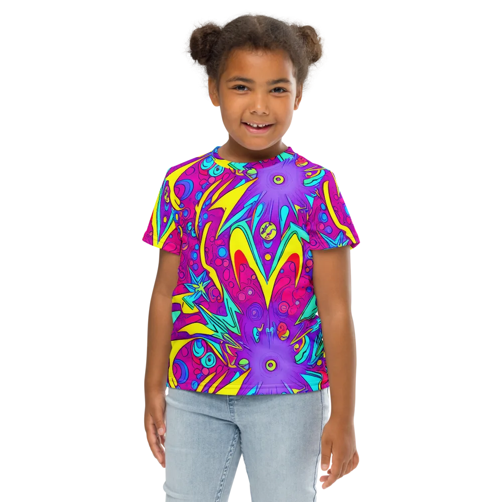 Nebula Radiance on Kids Crew Neck T-Shirt — Front