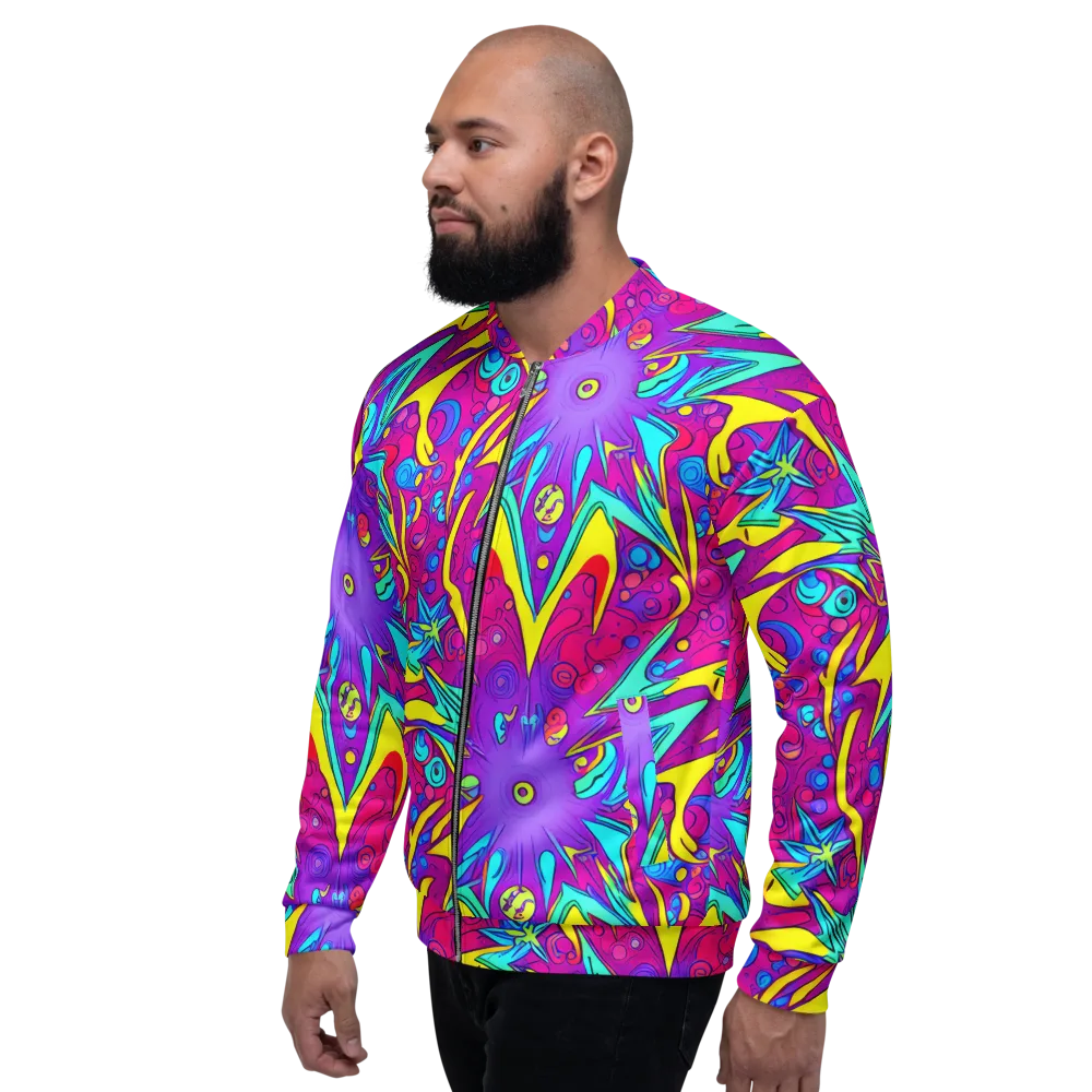 Nebula Radiance on Bomber Jacket — Left