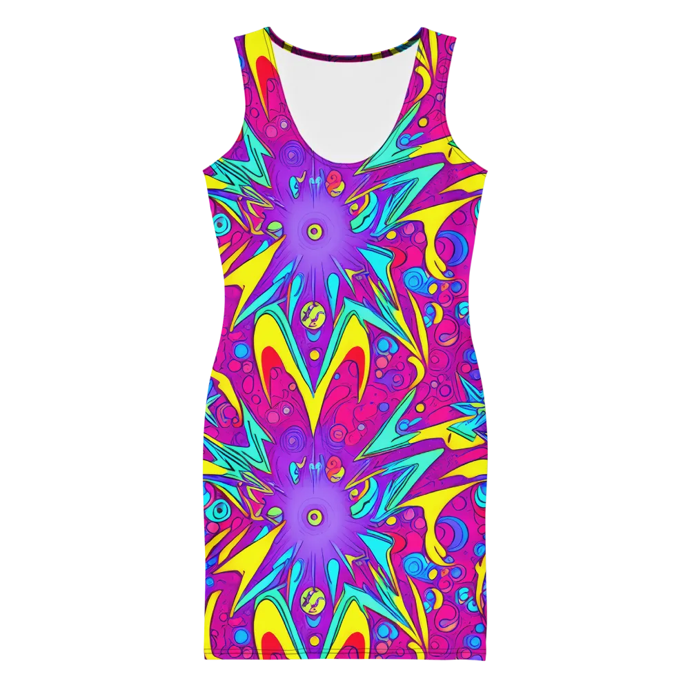 Nebula Radiance on Bodycon Dress — Front