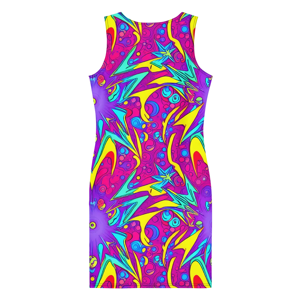 Nebula Radiance on Bodycon Dress — Back