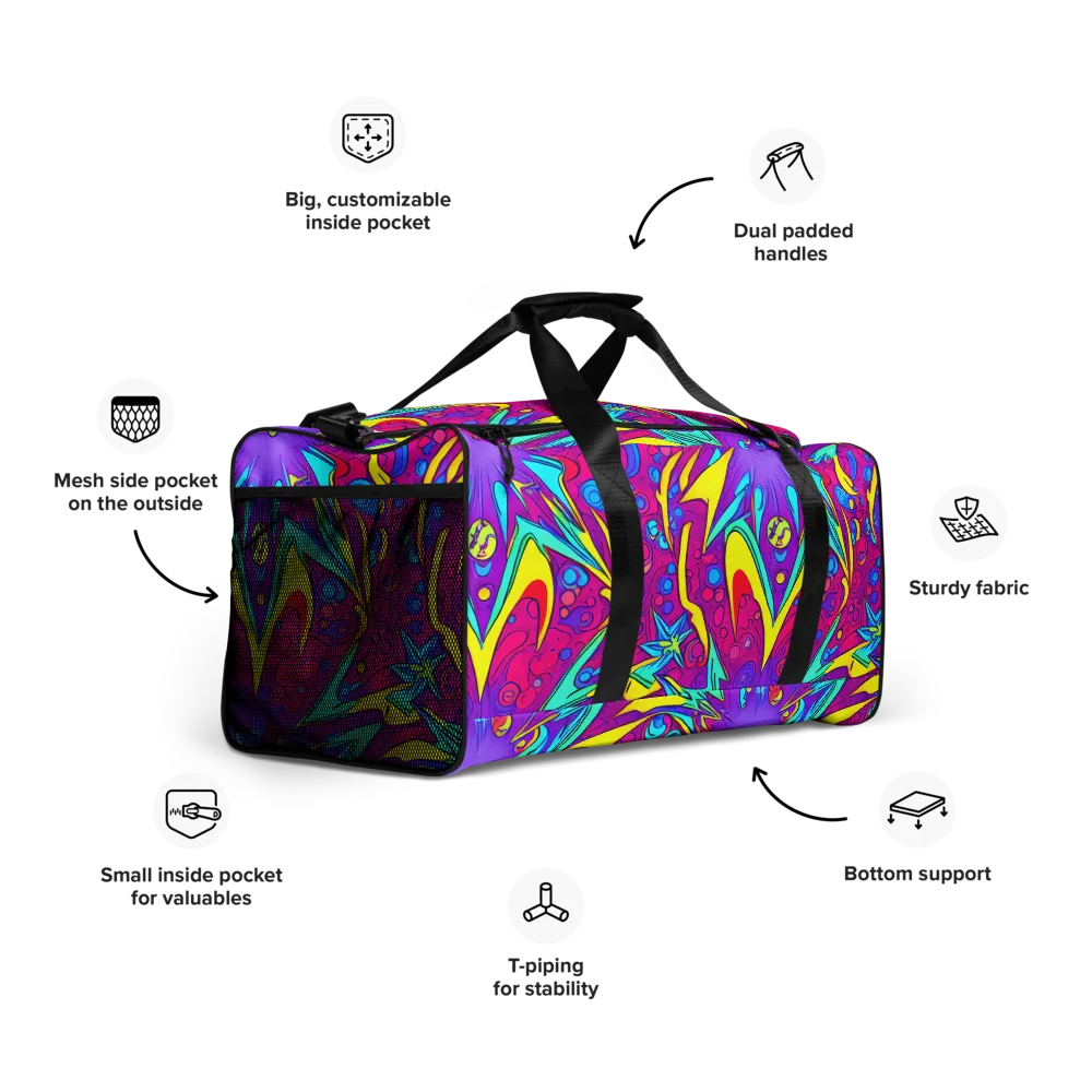 Nebula Radiance on Duffle Bag — Right Front