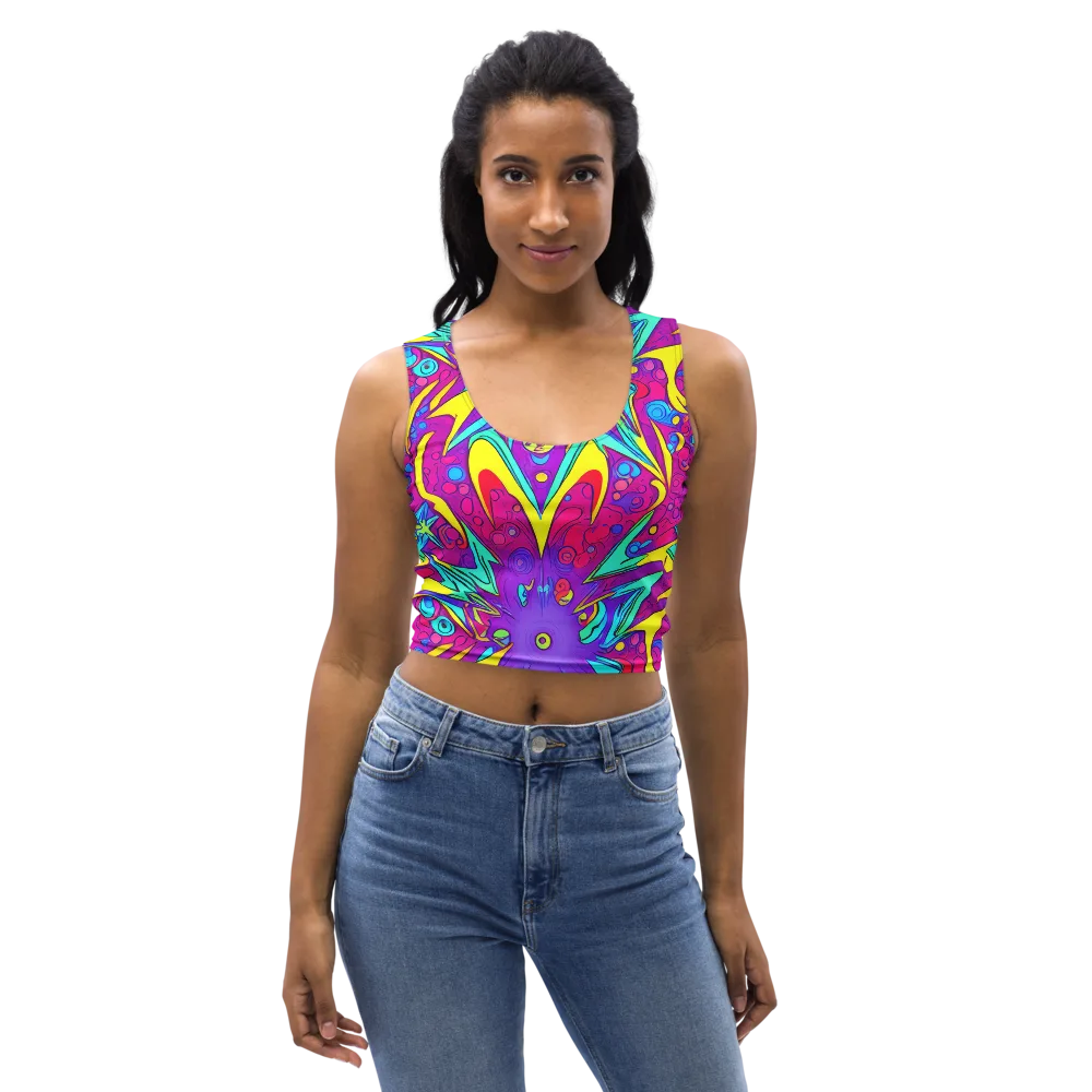 Nebula Radiance on Crop Top — Front