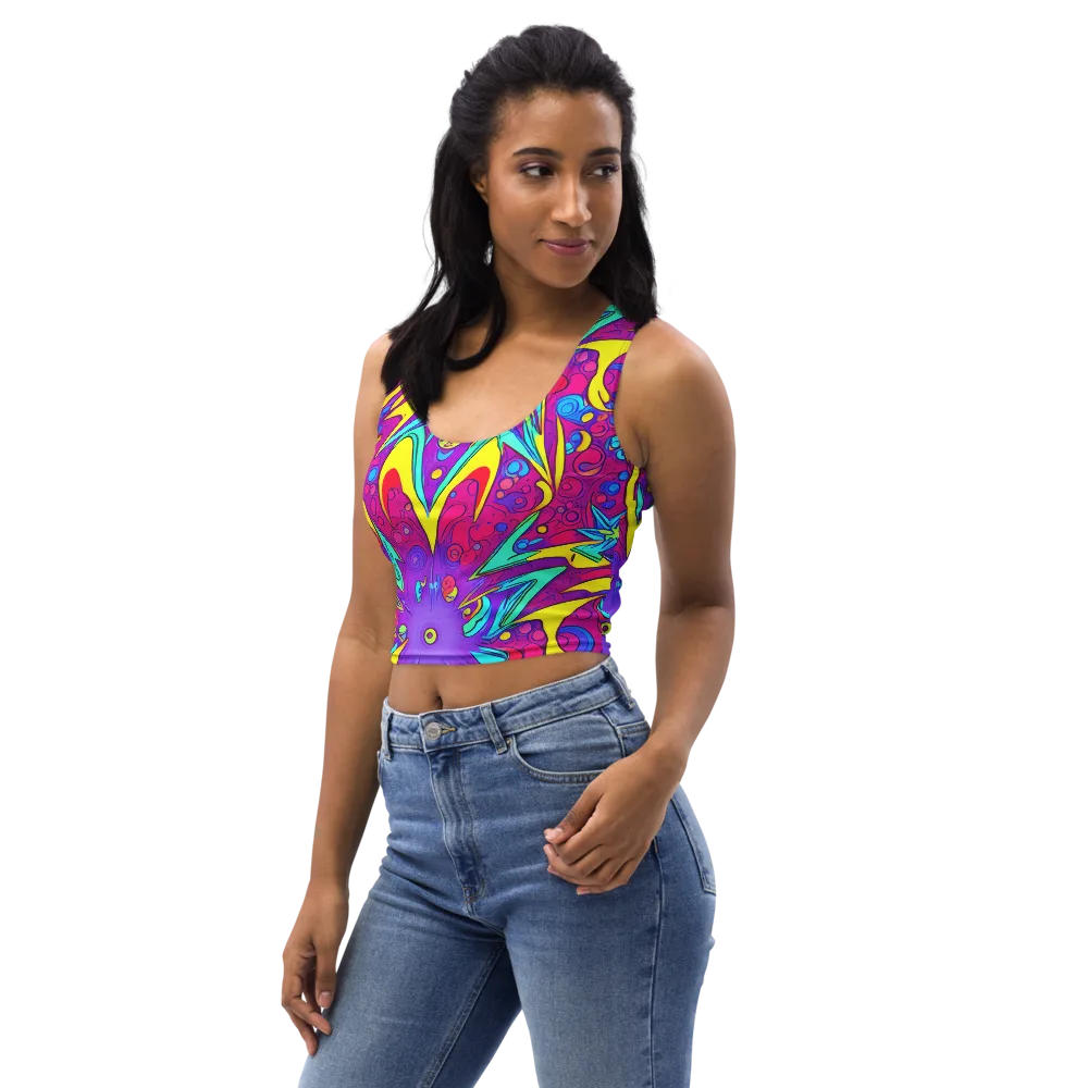 Nebula Radiance on Crop Top — Left Front