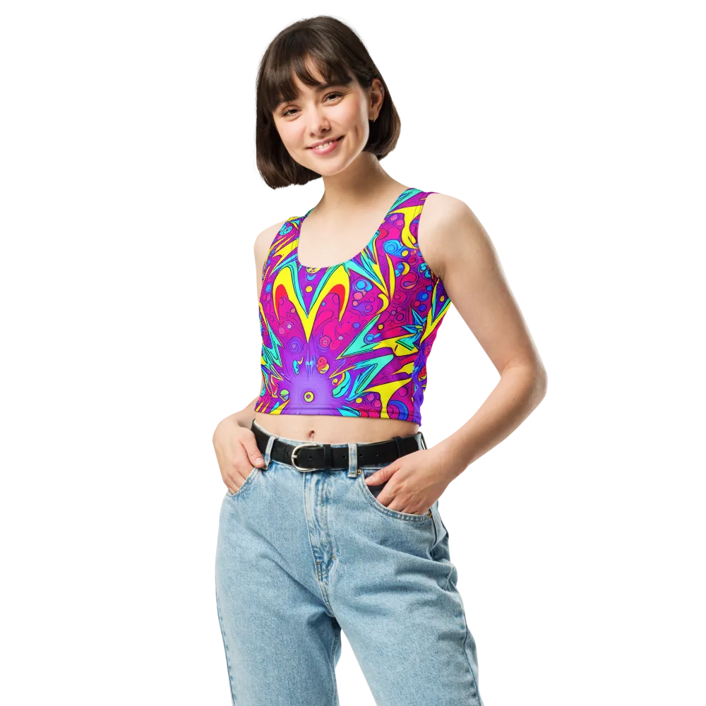 Nebula Radiance on Crop Top — Front
