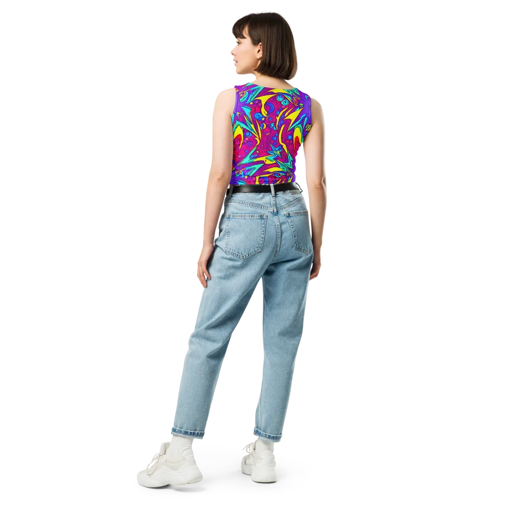Nebula Radiance on Crop Top — Back
