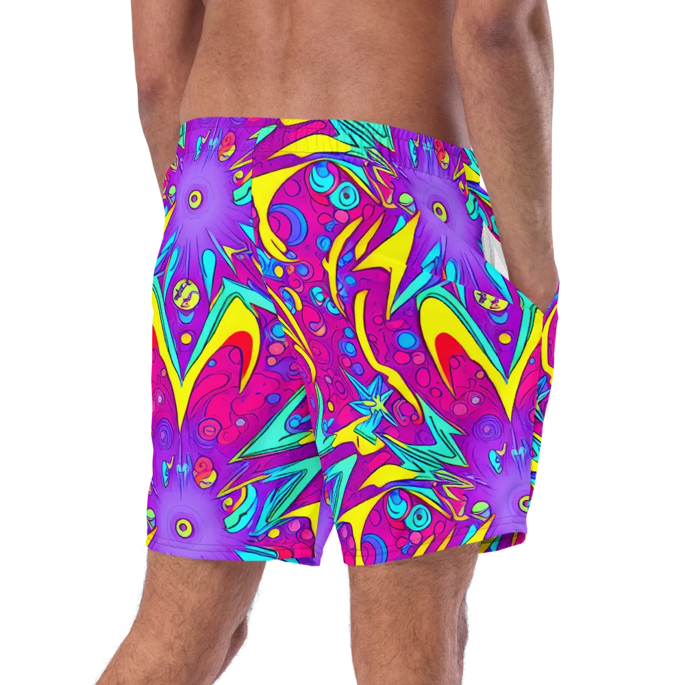 Nebula Radiance on Swim Trunks — Right Back