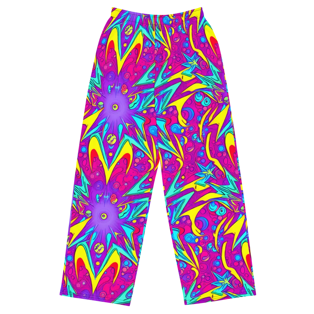 Nebula Radiance on Wide-Leg Pants — Front