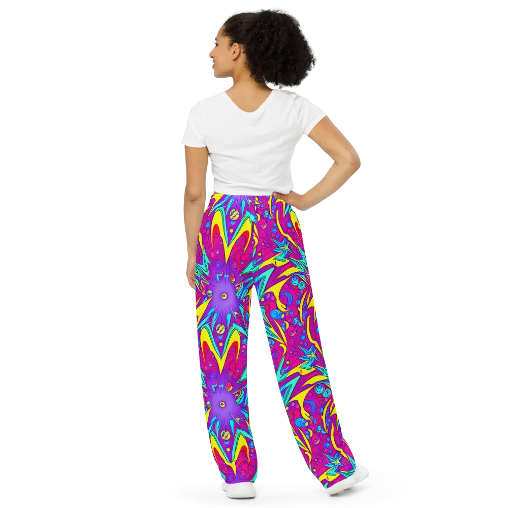 Nebula Radiance on Wide-Leg Pants — Back