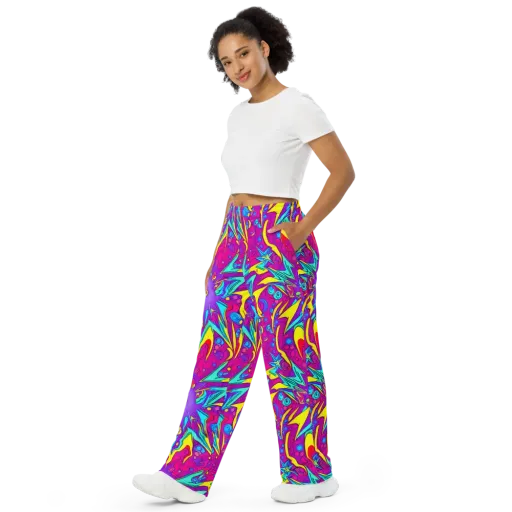 Nebula Radiance on a Wide-Leg Pants