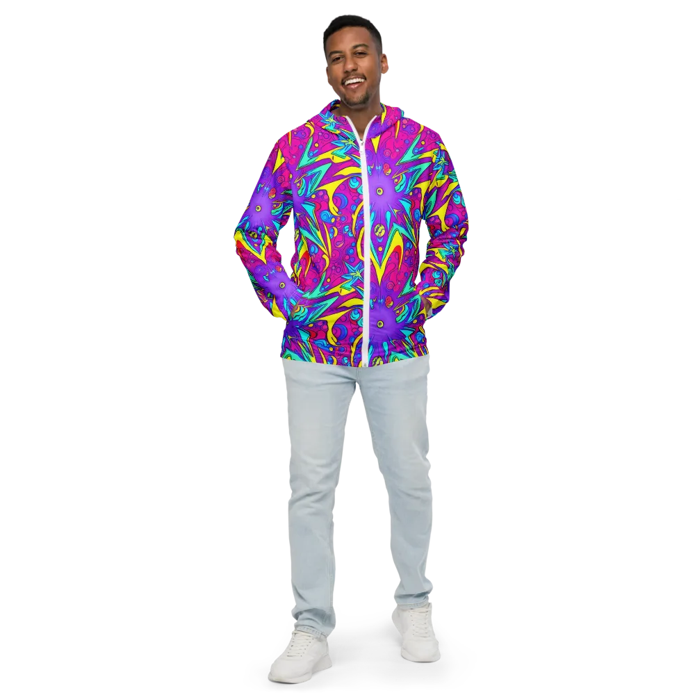 Nebula Radiance on Men's Windbreaker — Front