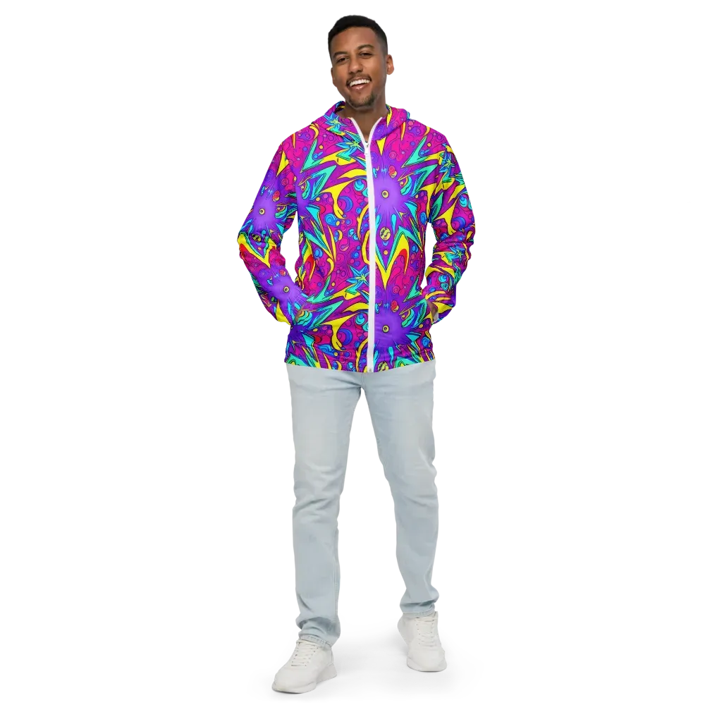 Nebula Radiance on Men's Windbreaker — Front