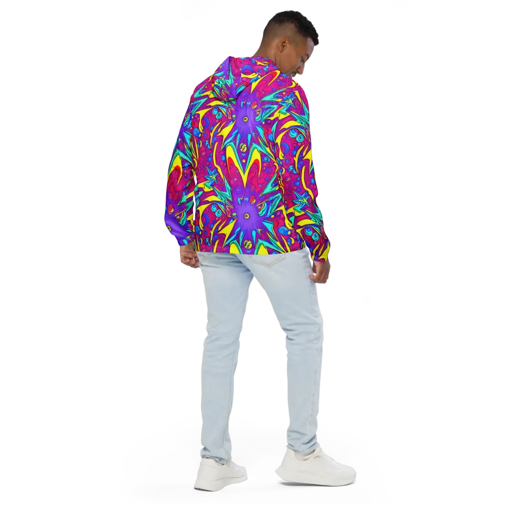 Nebula Radiance on Men's Windbreaker — Back