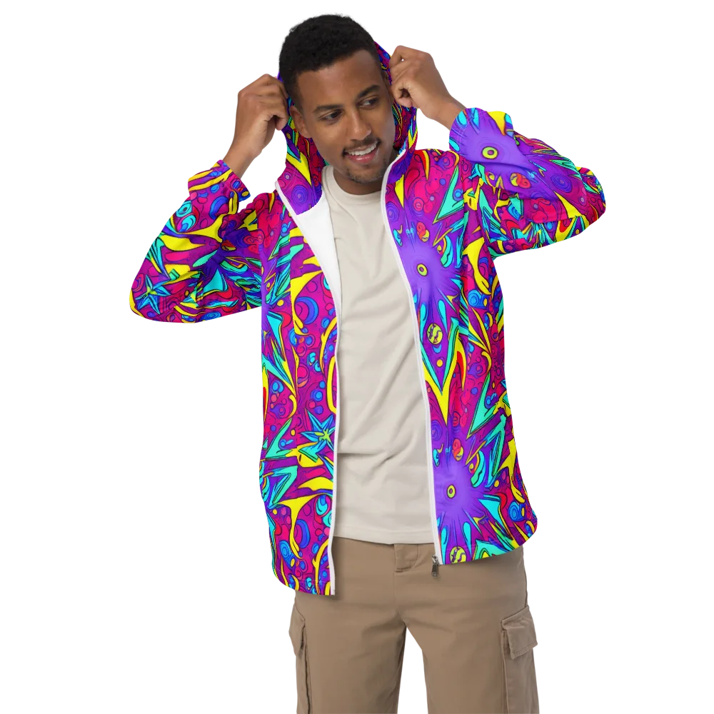 Nebula Radiance on Men's Windbreaker — Front