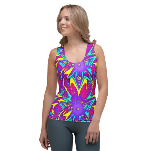 Nebula Radiance on a Women's Tank Top
