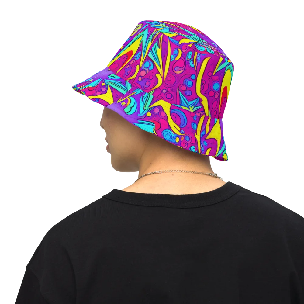 Nebula Radiance on Reversible Bucket Hat — Back Inside
