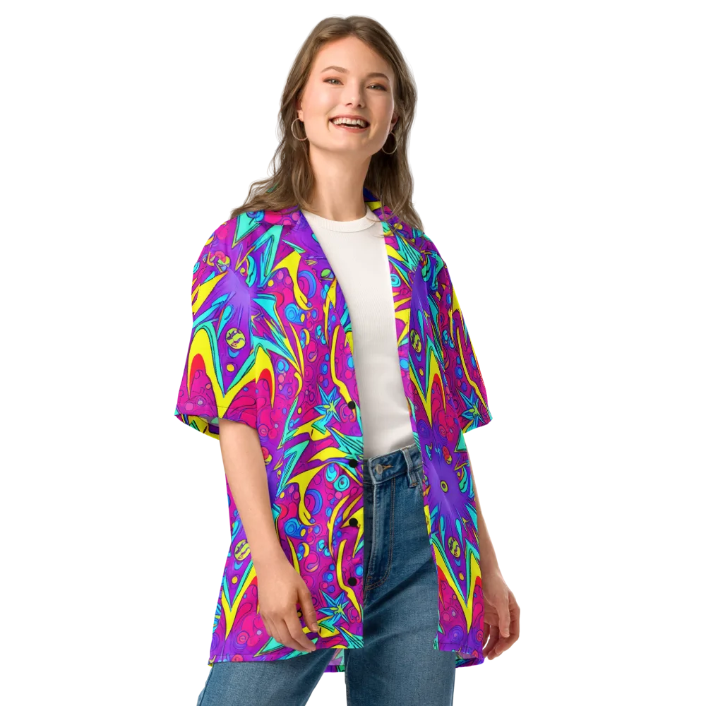Nebula Radiance on Button Shirt — Front