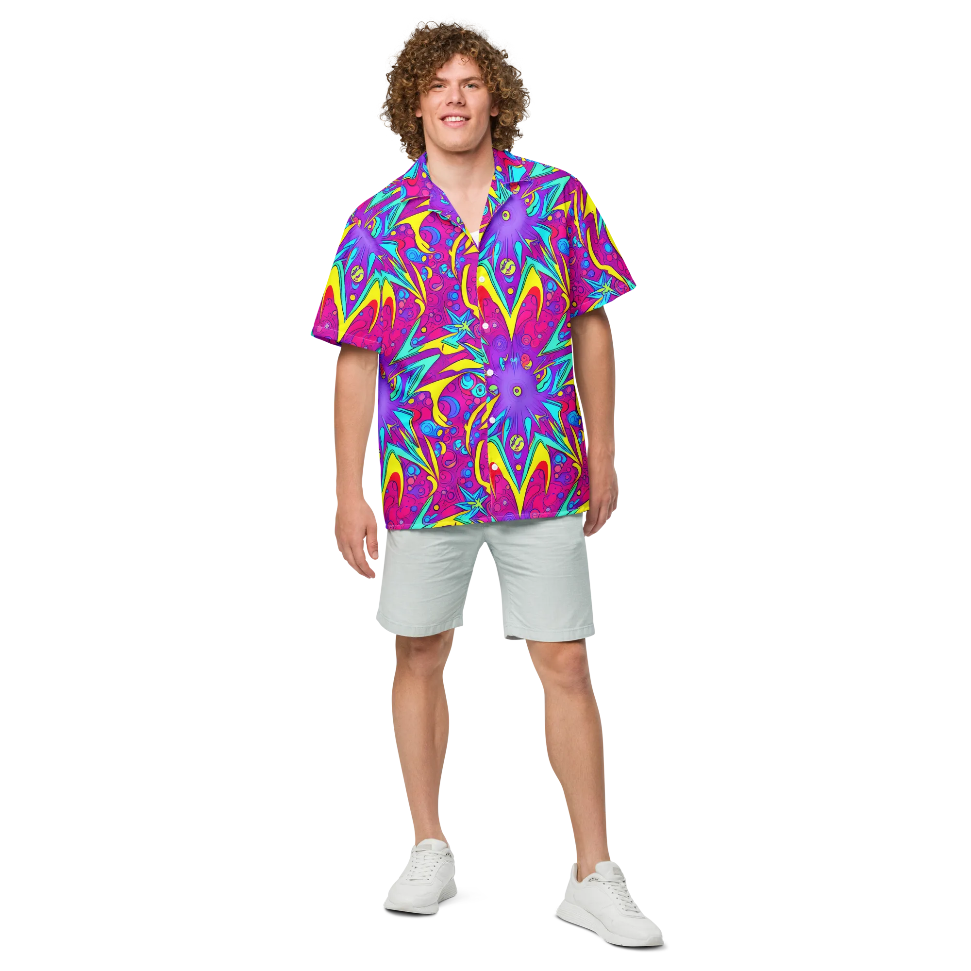 Nebula Radiance on Button Shirt — Front