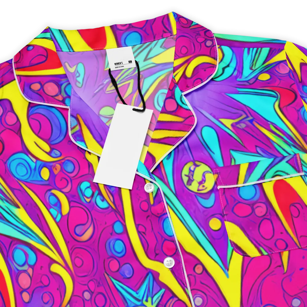 Nebula Radiance on Women's Short Sleeve Pajama Top — Product details