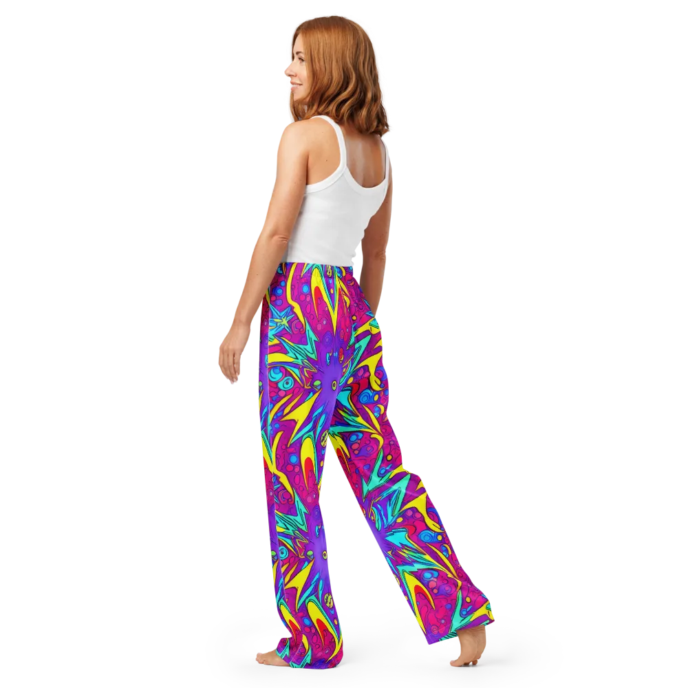 Nebula Radiance on Women's Pajama Pants — Back