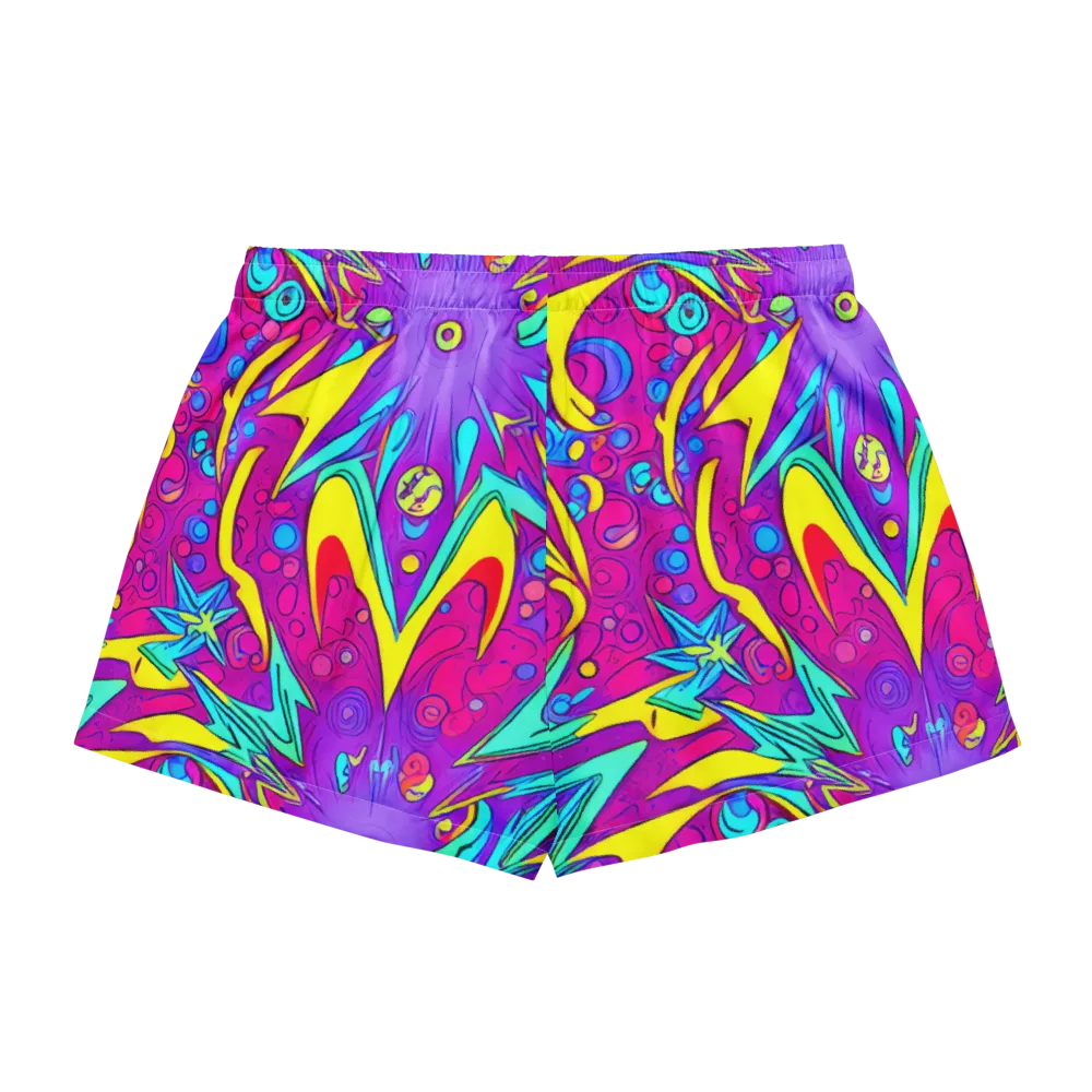 Nebula Radiance on Women's Pajama Shorts — Back