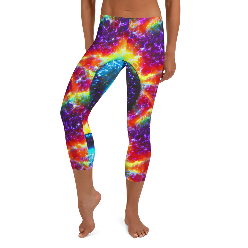 Vriesian Vortex on Capri Leggings — Front