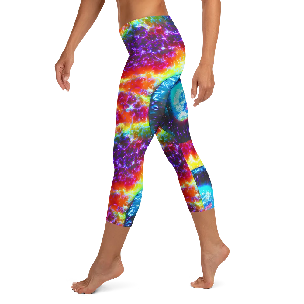 Vriesian Vortex on Capri Leggings — Left