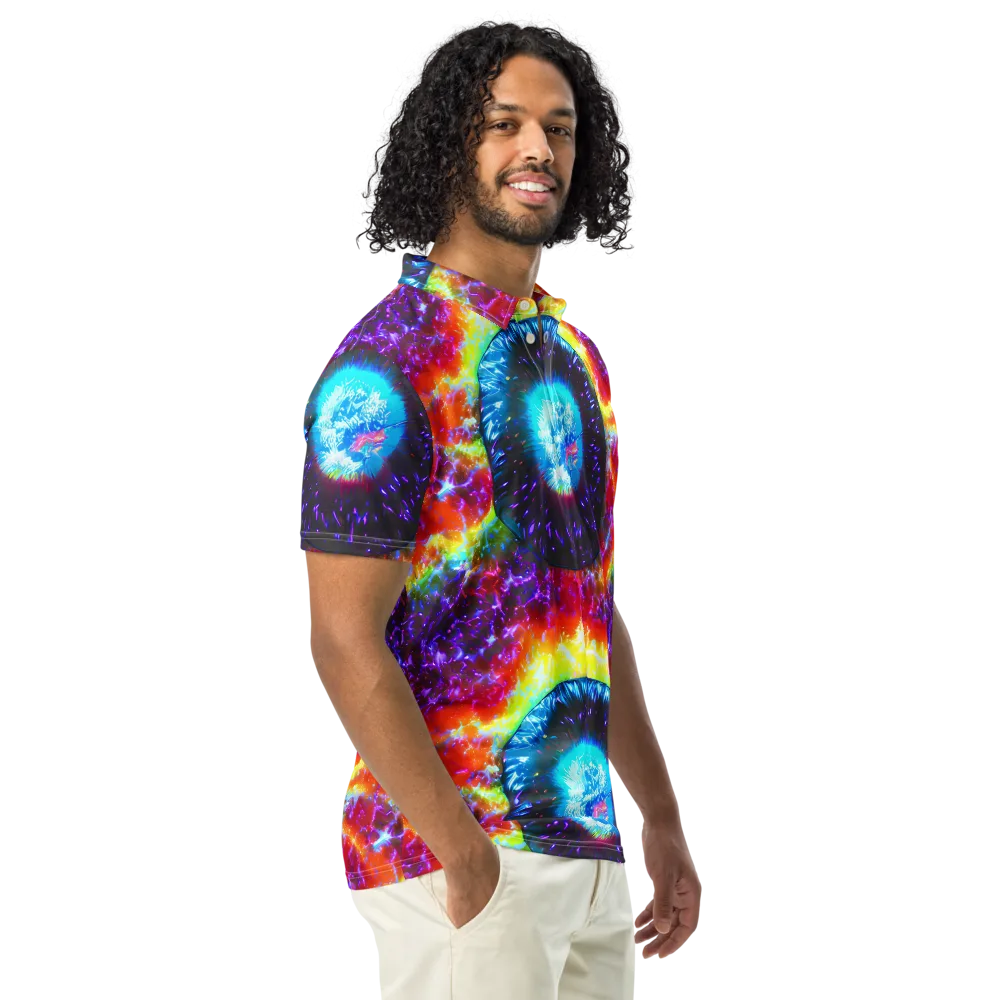 Vriesian Vortex on Men's Slim Fit Polo Shirt — Right Front