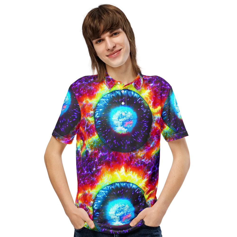 Vriesian Vortex on Men's Slim Fit Polo Shirt — Front