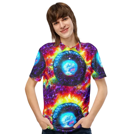 Vriesian Vortex on a Men's Slim Fit Polo Shirt