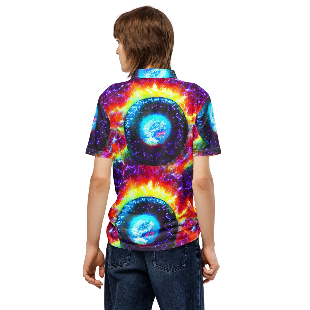 Vriesian Vortex on Men's Slim Fit Polo Shirt — Back