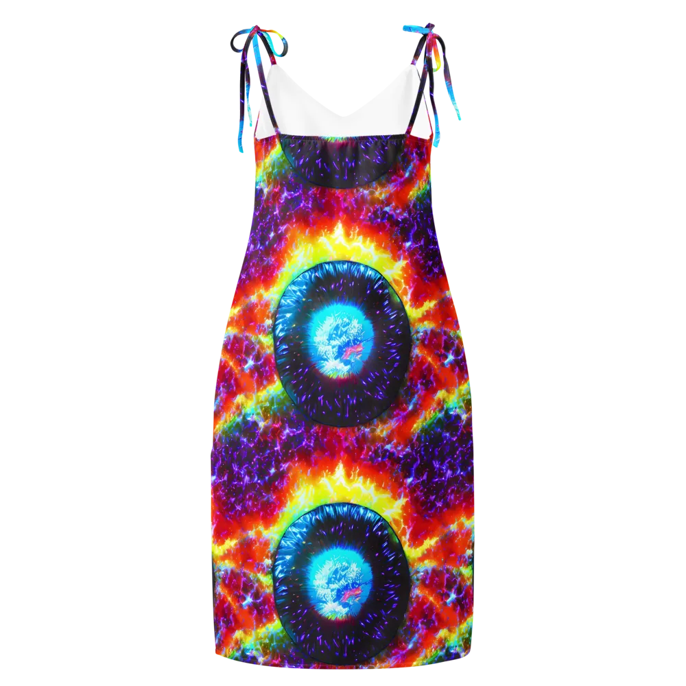 Vriesian Vortex on Slip Dress — Back