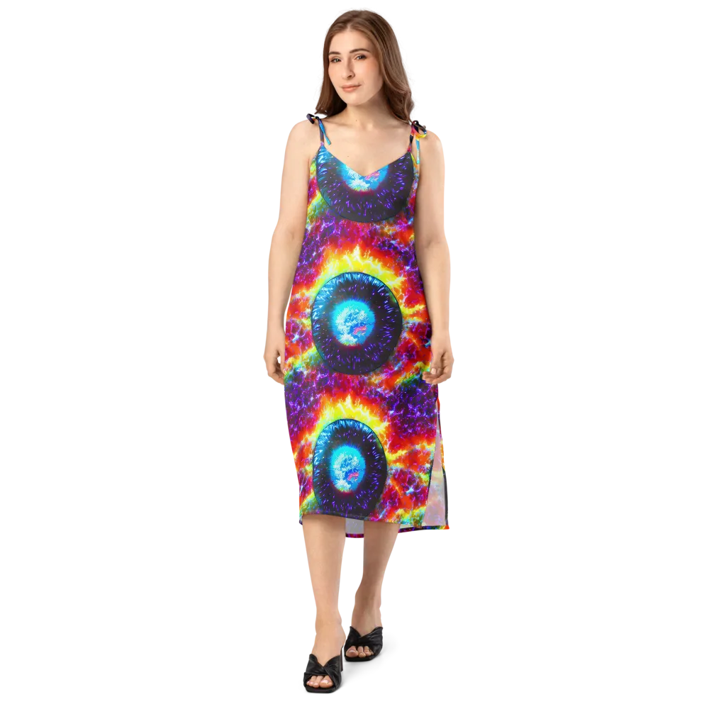 Vriesian Vortex on Slip Dress — Front