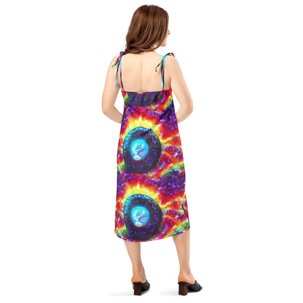 Vriesian Vortex on Slip Dress — Back