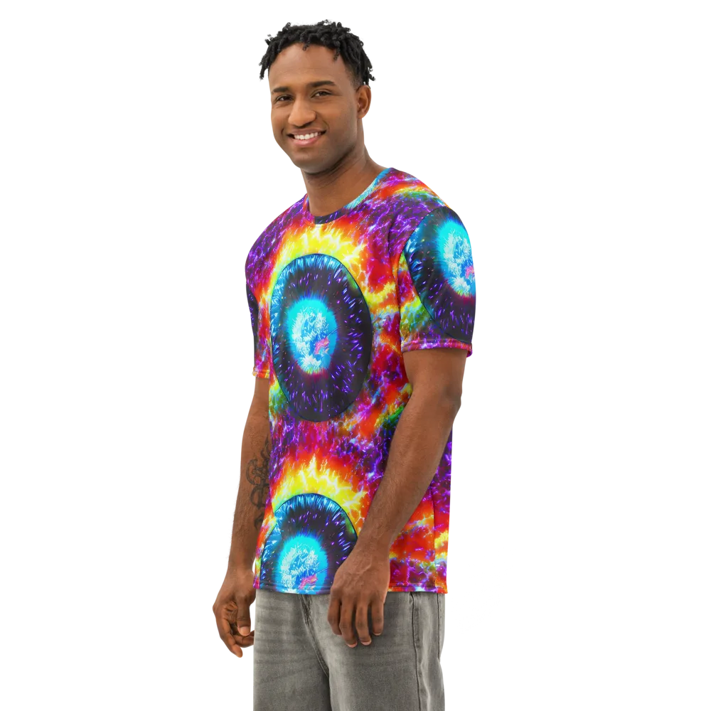 Vriesian Vortex on Men's Cotton Crew Neck T-Shirt — Left Front