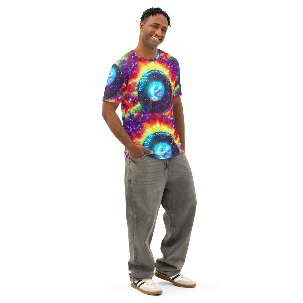 Vriesian Vortex on Men's Cotton Crew Neck T-Shirt — Right Front