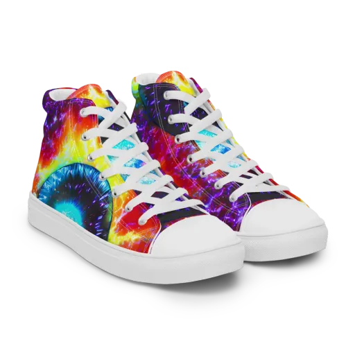 Vriesian Vortex on a Men's High Top Canvas Shoes