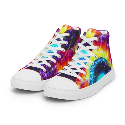 Vriesian Vortex on a Women's High Top Canvas Shoes