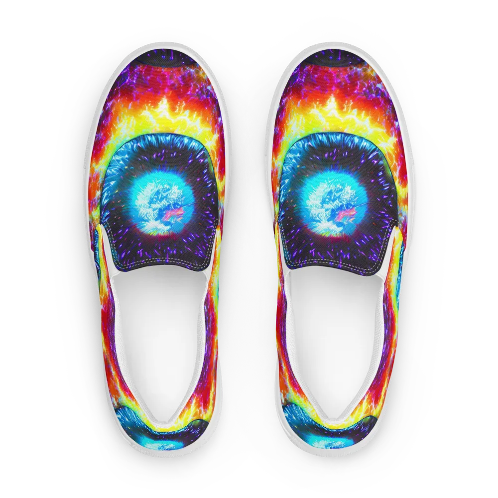 Vriesian Vortex on Men's Slip-On Canvas Shoes — Front